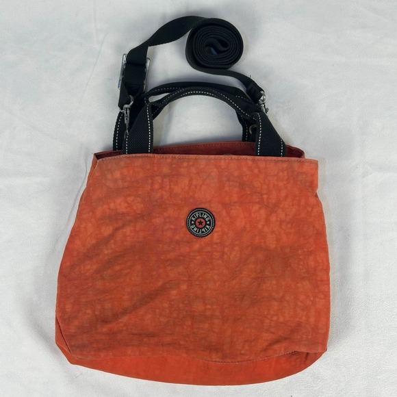 Kipling Inca Shoulder Crossbody Bag Hand Bag No Monkey‎ Orange - Picture 1 of 4
